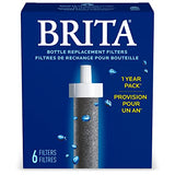 Brita Water Filter Replacements for Water Bottles, Lasts 2 Months, Reduces Chlorine Taste and Odor, 3 Count