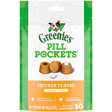 GREENIES PILL POCKETS for Dogs Capsule Size Natural Soft Dog Treats, Hickory Smoke Flavor, 7.9 oz. Pack (30 Treats)