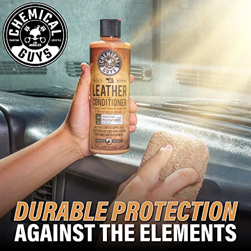 Chemical Guys SPI_401_16 Vintage Series Leather Conditioner for Leather Car Interiors, Seats, Boots, Bags and More (Works on Natural, Synthetic, Pleather, Faux Leather and More), 16 fl oz