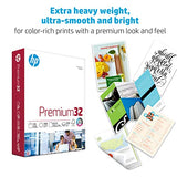 HP Printer Paper | 8.5 x 11 Paper | Premium 32 lb | 6 Pack - 1,500 Sheets| 100 Bright | Made in USA - FSC Certified | 113500C