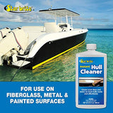 STAR BRITE Instant Hull Cleaner - Easily Remove Stains, Scum Lines & Grime for Boat Hulls, Fiberglass, Plastic & Painted Surfaces - Wipe On, Rinse Off Formula - 128 Ounce Gallon (081700)
