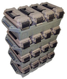 MTM AC4C 4- can Ammo Crate, 30 Caliber, Convenient size, Stackable, easy carry and transport of 30 caliber ammo, Rugged tactical carrying crate, USA Made