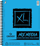 Canson 100510929 XL Series Mix Media Paper Pad, 98 Pound, 11 x 14 Inches, 60 Sheets