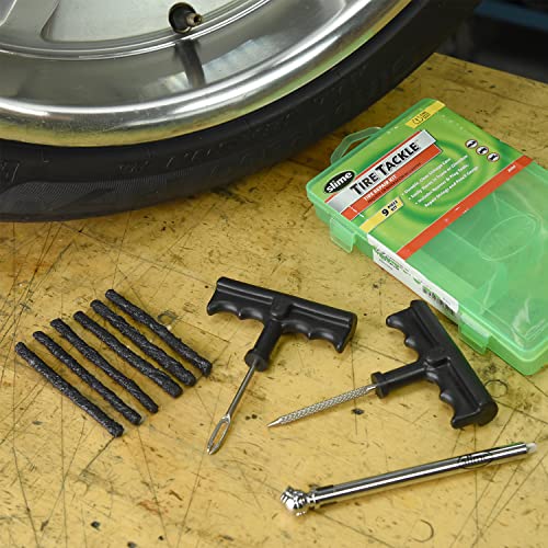 Slime 20133 Tire Repair Tackle Kit, Large, Contains Strings, Tools and Pencil Guage, 9 Pieces