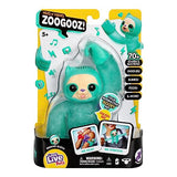 Little Live Pets Hug n Hang Zoogooz - Sensoo Sloth. an Interactive Electronic Squishy Stretchy Toy Pet with 70+ Sounds & Reactions. Stretch, Squish and Link Their Hands