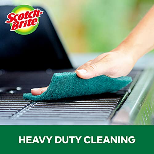 Scotch-Brite Scour Pads, Heavy Duty Scouring Pads for Cleaning Kitchen and Household, multipurpose Scour Pads, 8 Scouring Pads