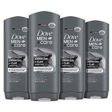 Dove Men+Care Mens Body Wash Blue Eucalyptus and Birch 4 Count Dry Skin Body Wash with Micromoisture, Effectively Washes Away Bacteria While Nourishing Your Skin, 18 oz