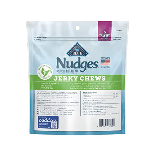 Blue Buffalo Nudges Jerky Chews Natural Dog Treats