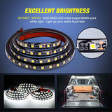 Nilight 3PCS 60 Inch Bed Light Strip 270 LED with On/Off Switch Blade Fuse Splitter Extension Cable for Cargo Pickup Truck SUV RV Boat,2 Years Warranty
