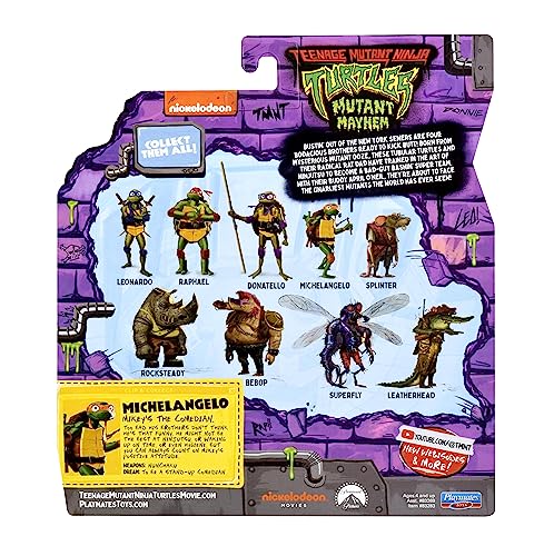 Teenage Mutant Ninja Turtles: Mutant Mayhem 4.5” Donatello Basic Action Figure by Playmates Toys