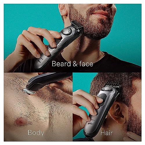 Braun All-in-One Style Kit Series 9 9440, 13-in-1 Trimmer for Men with Beard Trimmer, Body Trimmer for Manscaping, Hair Clippers & More, Braun’s Sharpest Blade, 40 Length Settings,