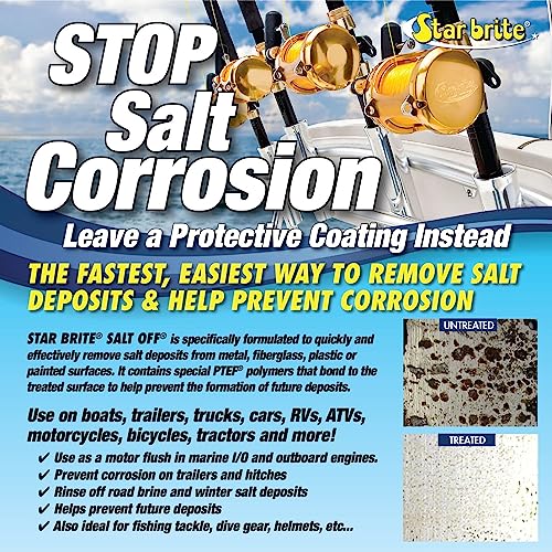 STAR BRITE Salt Off Concentrate - 1 Gallon - Ultimate Salt Remover Wash & Marine Engine Flush for Boats, Vehicles, Trailers, and More (093900N)