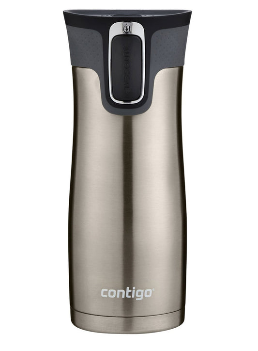 Contigo West Loop Stainless Steel Vacuum-Insulated Travel Mug with Spill-Proof Lid, Keeps Drinks Hot up to 5 Hours and Cold up to 12 Hours, 20oz Matte Black