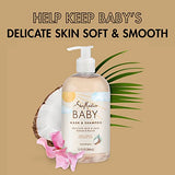 SheaMoisture Baby Wash and Shampoo 100% Virgin Coconut Oil for Baby Skin Cruelty Free Skin Care 13 oz