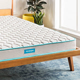 Linenspa 6 Inch Innerspring Full Mattress with Foam Layer - Firm Feel - CertiPUR-US Certified - Mattress in a Box, White