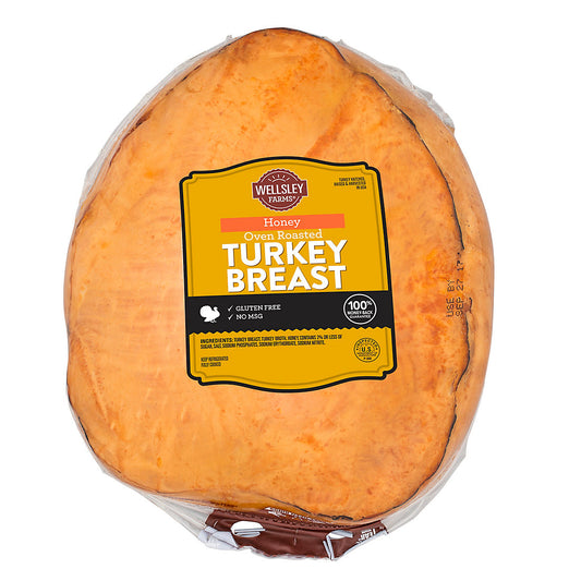 Wellsley Farms Honey Turkey Breast, 0.75-1.5 lbs. Standard Cut, PS
